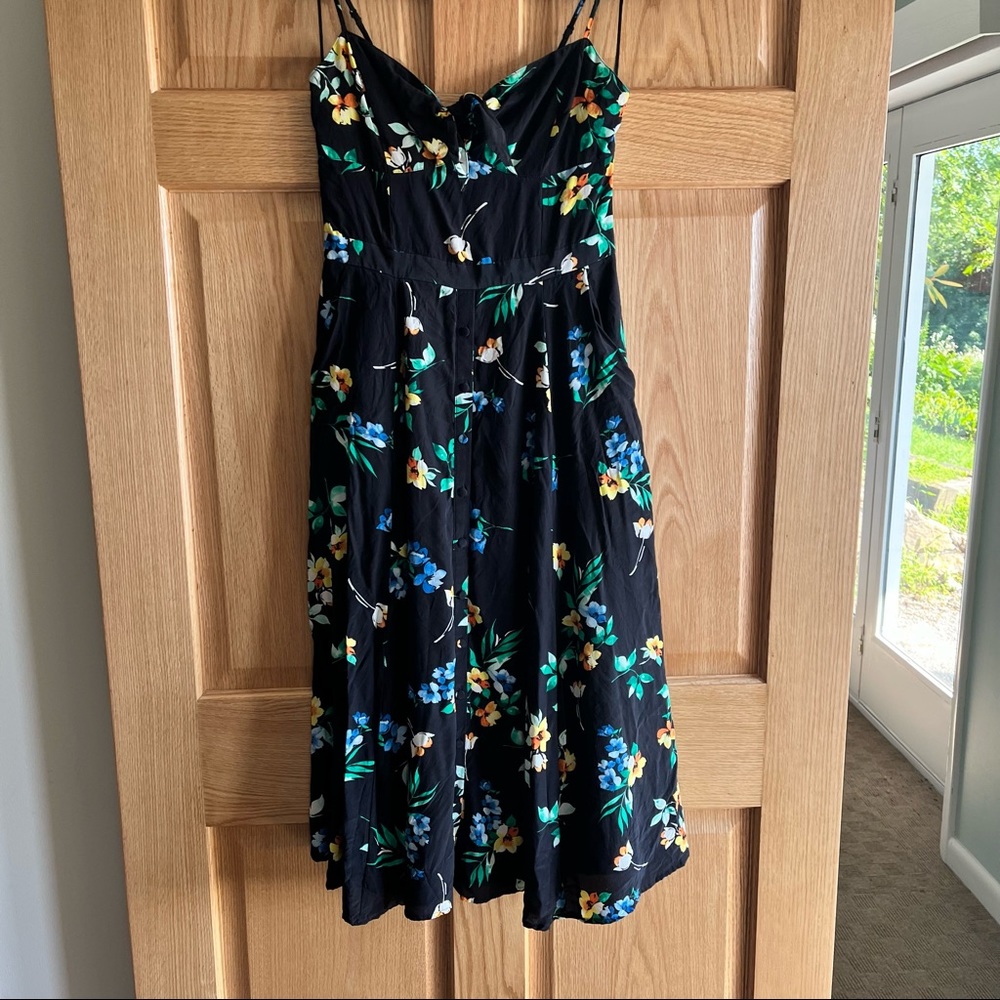 YUMI KIM size small silk spaghetti strap dress with pockets - Picture 7 of 11